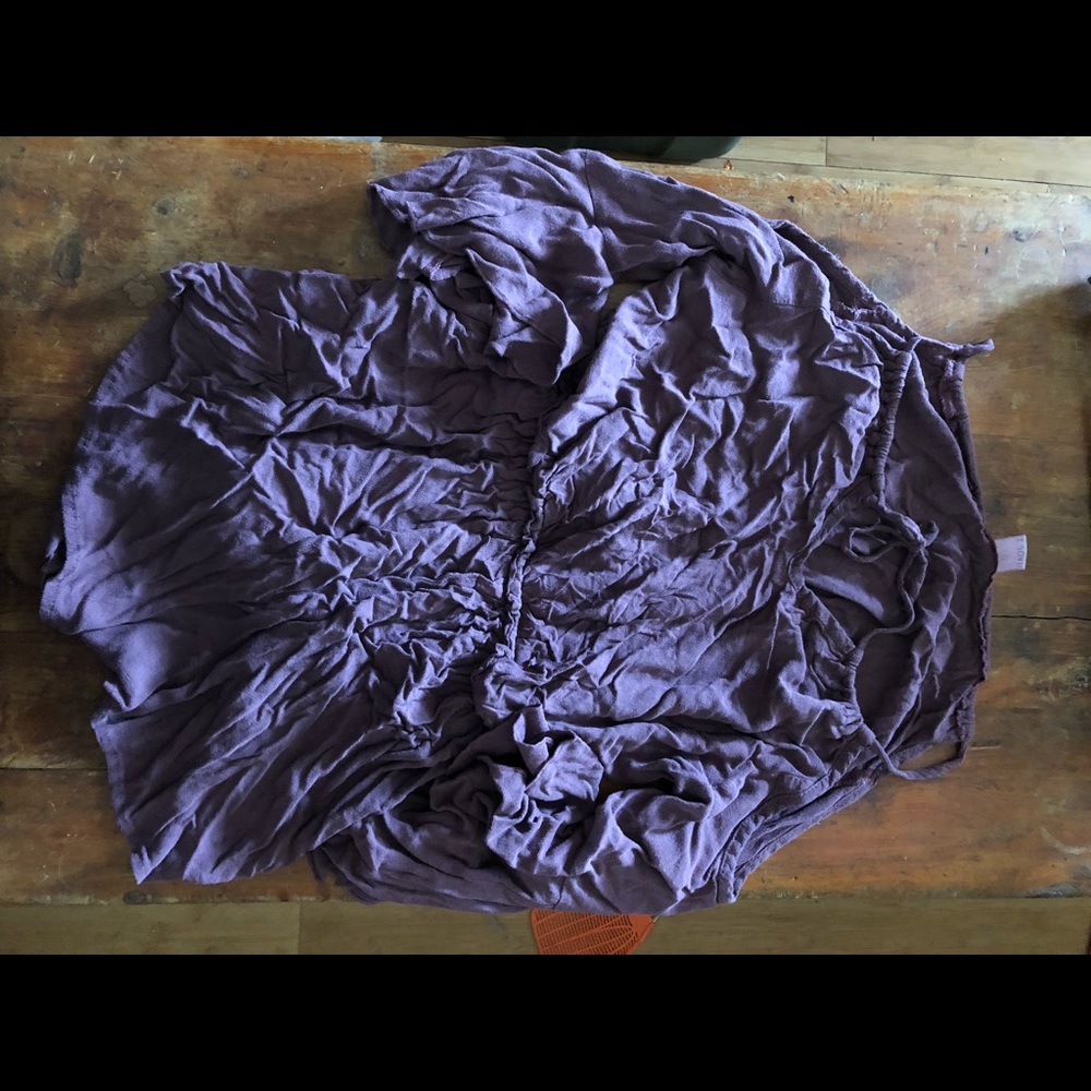 Purple casual romper